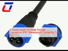 3 Power Multi Pin Mannelijke Vrouwelijke Connector IP67 Waterdicht Connector 5 Pin