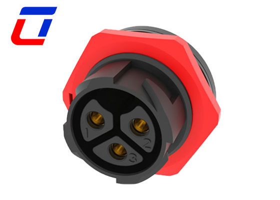 50A 3 pin waterdicht draad aan het bord connector man en vrouw M25 push vergrendeling