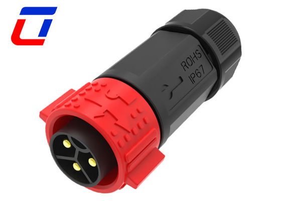 50A 3 pin waterdicht draad aan het bord connector man en vrouw M25 push vergrendeling