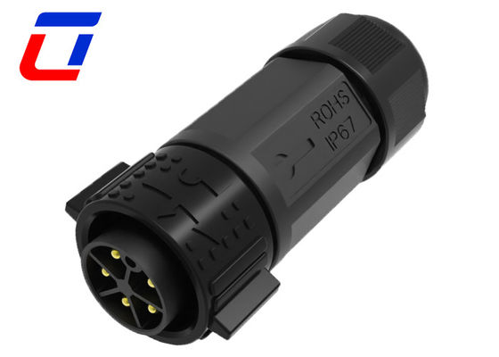 Waterdicht 5 pin mannelijk vrouwelijk aansluiting IP67 30A High Current Power Connectors
