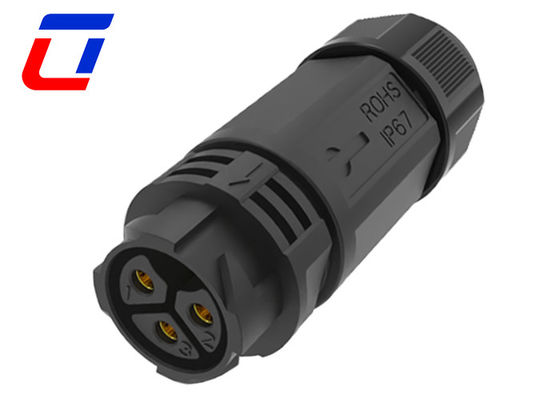 IP67 3 pin waterdicht stroomverbinding 50A Man tot Vrouw Draadverbinding