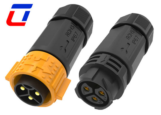 IP67 3 pin waterdicht stroomverbinding 50A Man tot Vrouw Draadverbinding