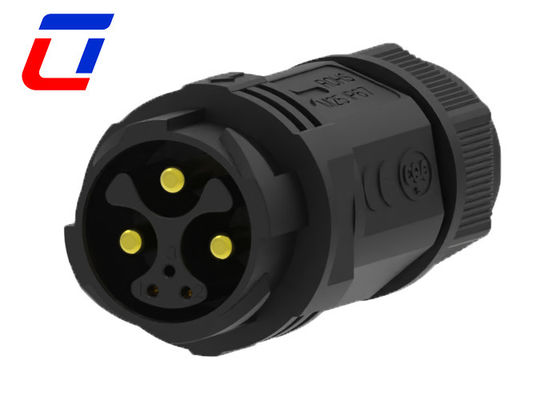 M25 3 Pin 50A waterdicht stroomverbinding Push Lock waterdicht stroomverbindingen