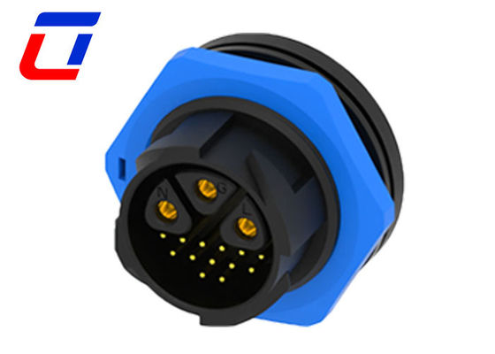 30A 3 pin waterdichte kabelconnector IP67 16 pin zelfvergrendelende multi-kernstructuur