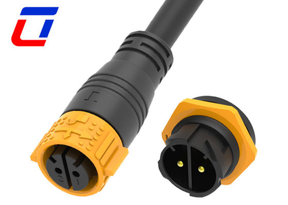 50A Vrouwelijke gegoten kabelconnector Quick Lock 2 Pin Man Waterdicht Panel Connector