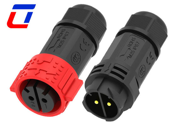 Waterdicht 2 pin mannelijk vrouwelijk connector 50A voor 16.0mm kabel OD Max.