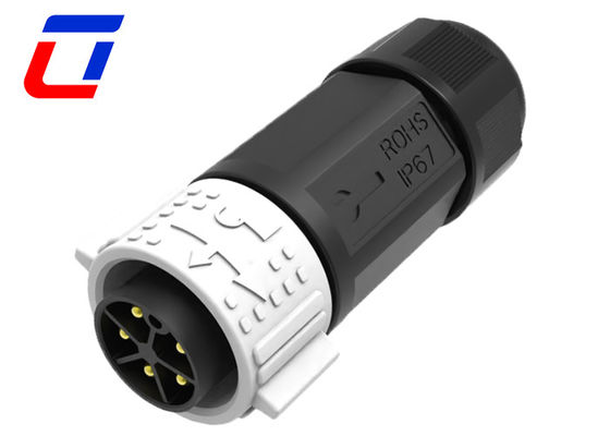 Hoge stroom 5 pin waterdicht mannelijk vrouwelijk connector Push Lock Gemakkelijke installatie