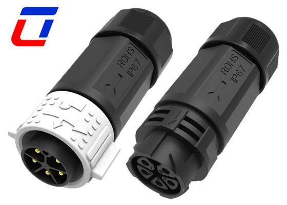 Hoge stroom 5 pin waterdicht mannelijk vrouwelijk connector Push Lock Gemakkelijke installatie