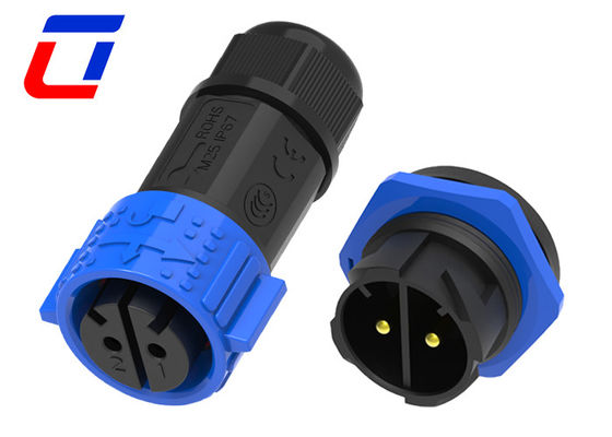 50A 600V cirkelkabelconnectoren IP67 2 pin waterdichte connectoren