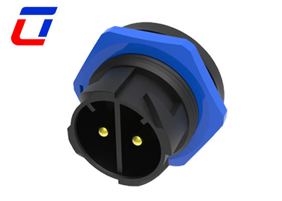 50A 600V cirkelkabelconnectoren IP67 2 pin waterdichte connectoren