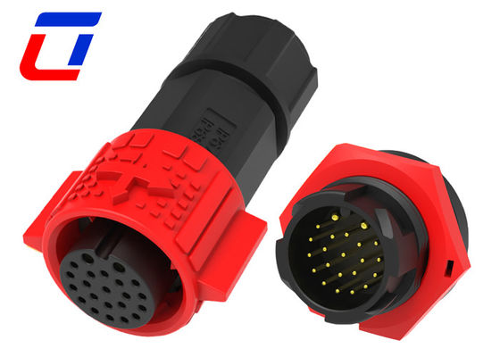 Industriële 2 pin panel Mount Power Connector 20 pin waterdicht Data Connector