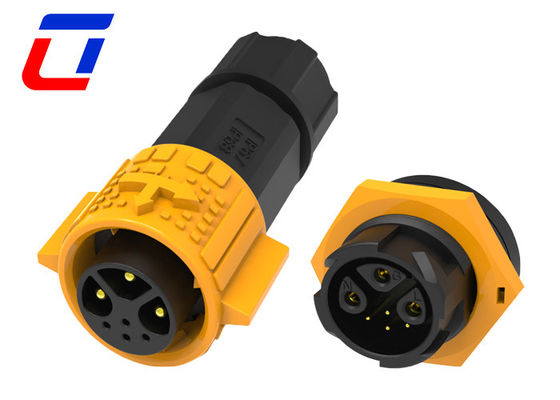 Push Lock Draad aan boord Multi Pin Connectors Waterdicht 3+4 Pin Voor stroomsignaal
