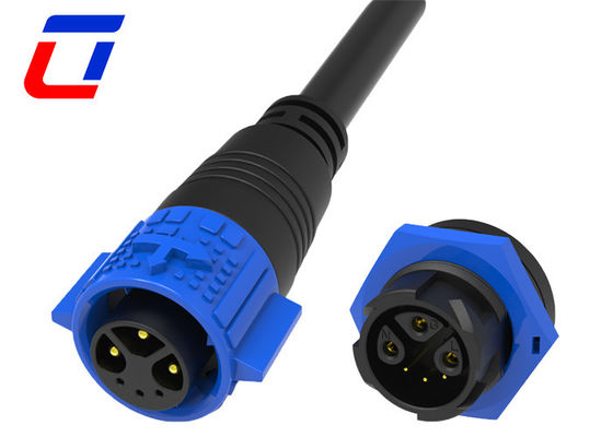Zwarte 15A 300V Multi-Pin waterdichte aansluiting Plug And Socket voor groei lampen