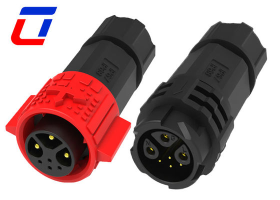 15A Mannelijk Vrouwelijk Draad Waterdicht Circulair Connector 3+4 Pin Voor Landschapsverlichting