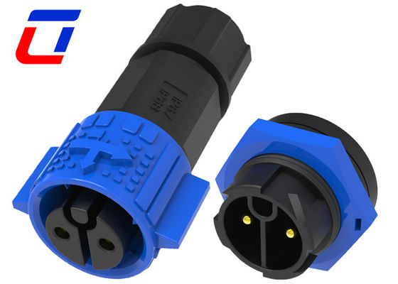 Blauw Zwart Waterdicht 2 Pins LED Licht Connector Draad naar Board Power Connector