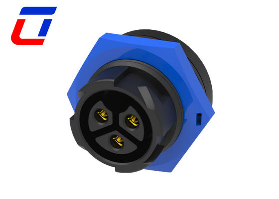 M19 LED 3 pin waterdicht aansluiting mannelijk kabel vrouwelijk paneel montage aansluiting 20A