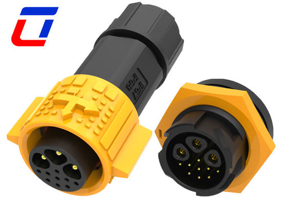 Stroomsignaal Ip67 12 Pin Panel Mount Connector Waterdicht 3+9 Pin Plug Socket