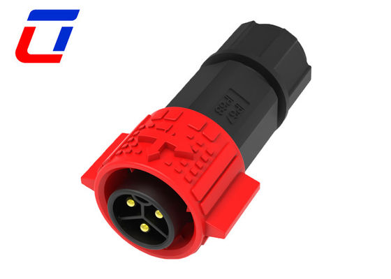 20A 3 pin waterdichte draadverbindingen voor auto's 3 fase M19 aansluiting