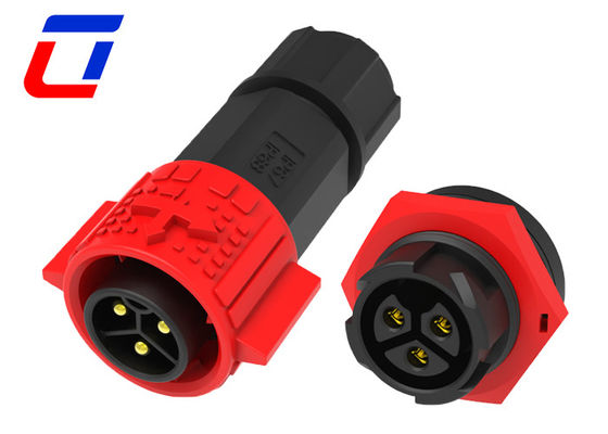 20A 3 pin waterdichte draadverbindingen voor auto's 3 fase M19 aansluiting