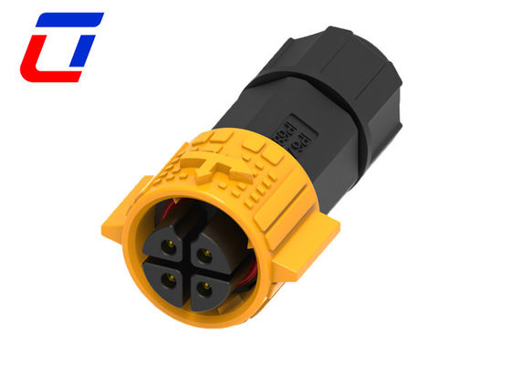 15A waterdicht 4 pin plug en socket connector M19 Quick Lock Ip67 zonneconnectoren