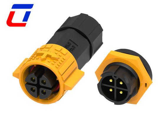 15A waterdicht 4 pin plug en socket connector M19 Quick Lock Ip67 zonneconnectoren