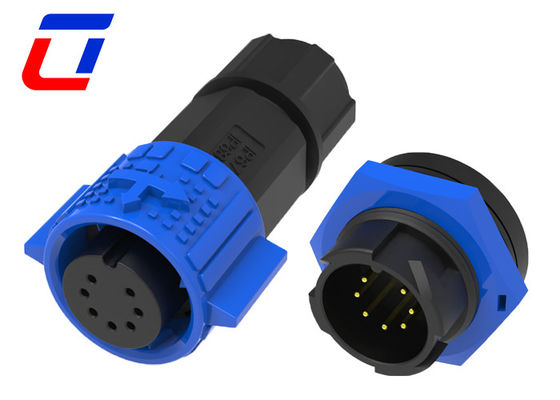 M19 7 Pin Automotive Waterdicht Mannelijk Vrouwelijk Connector Voor Signal van Lage Vermogen