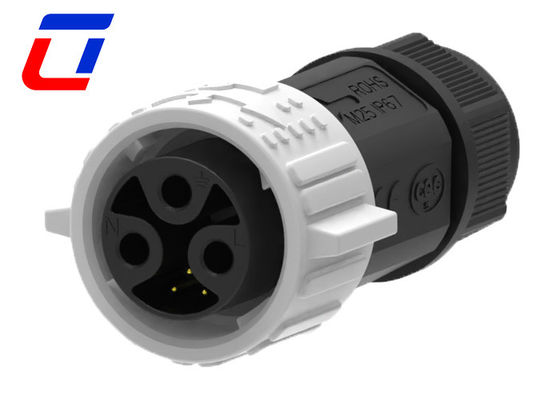 3+2 Pin Panel Mount Waterdicht Mannelijk Vrouwelijk Connector 50A M25 Quick Lock