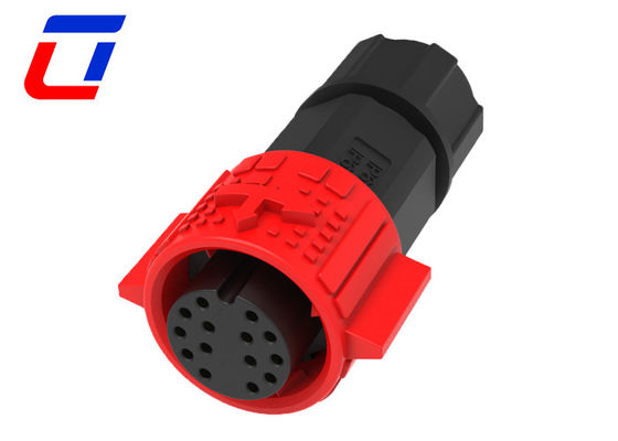 M19 Push Lock Circular 14 Pin Mannelijke Vrouwelijke Connector Waterdicht Draad Aan Boord