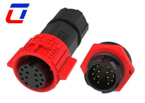 M19 Push Lock Circular 14 Pin Mannelijke Vrouwelijke Connector Waterdicht Draad Aan Boord