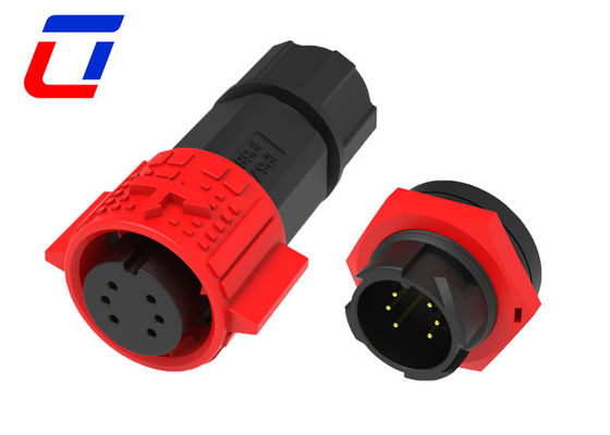 Push Locking 5A Waterdicht Connector 6 Pin Draad naar het bord Kabel Plug Connector