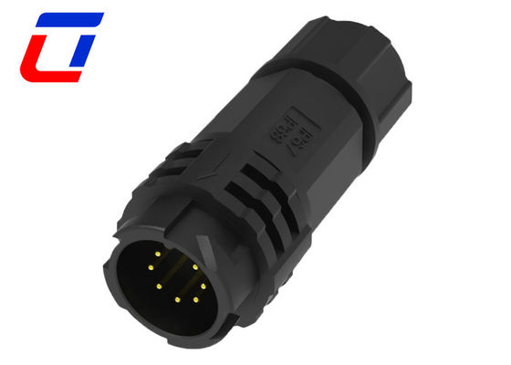 Push Locking Buiten waterdicht aansluiting PA66 M19 IP67 aansluiting 7 pin