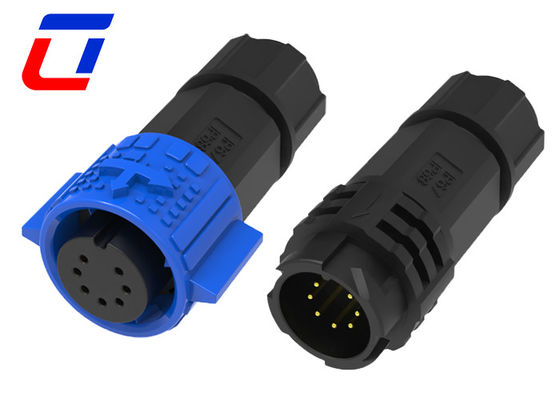 Push Locking Buiten waterdicht aansluiting PA66 M19 IP67 aansluiting 7 pin