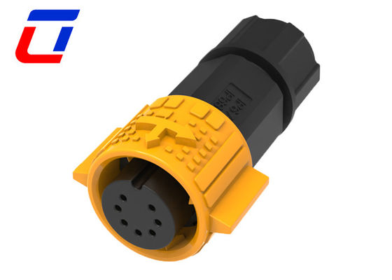 Vrouwelijke aansluiting 7 pin data connector waterdicht M19 mannelijke panel mount connector
