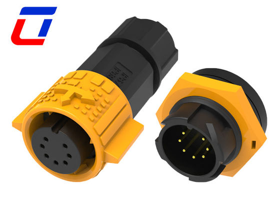 Vrouwelijke aansluiting 7 pin data connector waterdicht M19 mannelijke panel mount connector