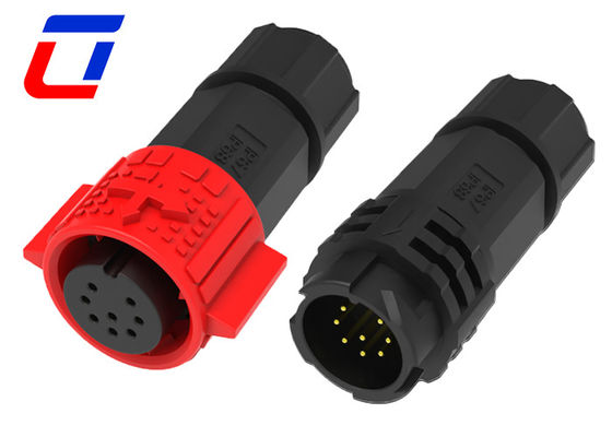 OEM ODM waterdicht 8 pin data connector M19 Push Lock IP67 draad connector