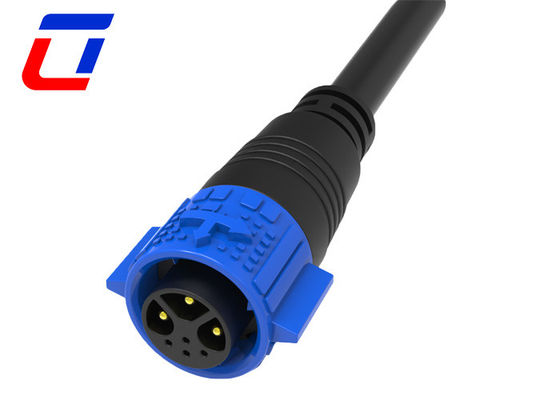 Push Lock Waterdicht Data Cable Connector 3 Pin Power 4 Pin Panel Mount Connector