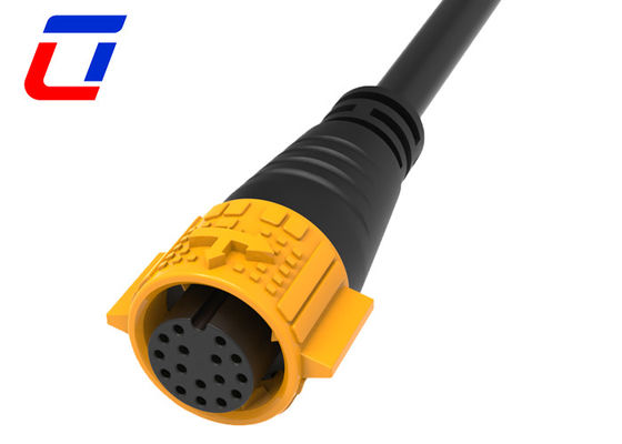 18 pin waterdicht dataconnector mannelijk paneelmontage vrouwelijke kabelconnector IP67