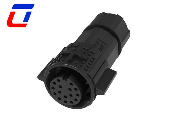 18 Pin Push Lock Waterdicht Data Connector Mannelijk Panel Mount Circulaire Connector