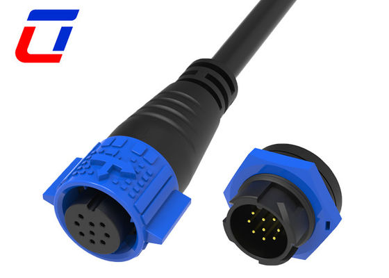 9 Pin Mannelijke Vrouwelijke Waterdichte Data Connector Push Lock Outdoor Lighting Connectors