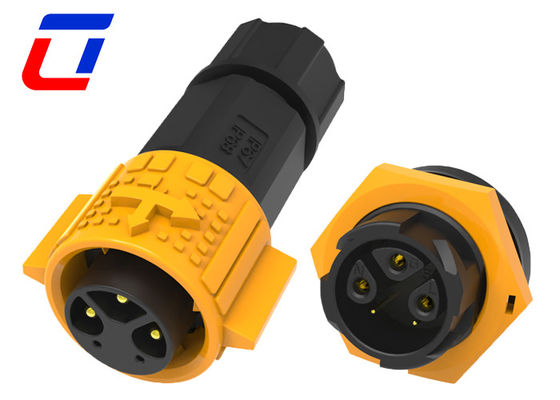 Stroomsignaal stopcontact IP67 waterdicht aansluiting 3+2 pin M19 met druk slot