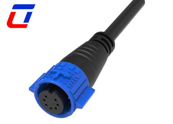 7 pin elektrische 12V waterdichte draadconnectoren IP67 M19 Quick Lock Kabelconnector