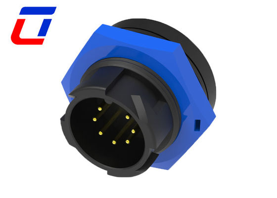 7 pin elektrische 12V waterdichte draadconnectoren IP67 M19 Quick Lock Kabelconnector