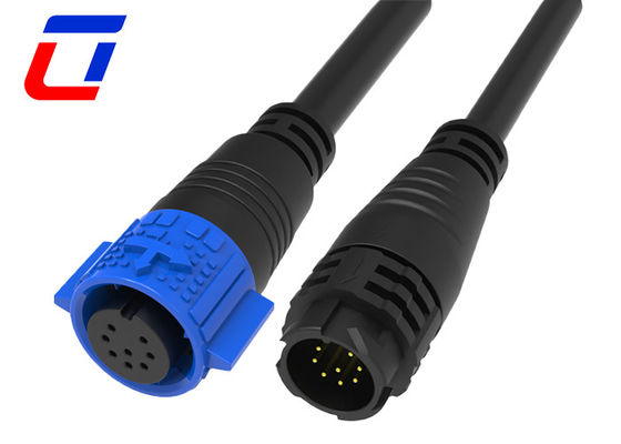 Mannelijke Vrouwelijke Plug Cable 8 Pin Waterdicht Connector IP67 M19 Met Push Locking