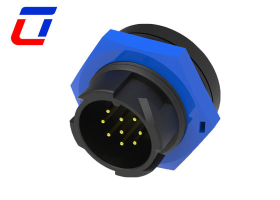 Buitengewoon vrouwelijk waterdicht 9 pin draad aansluiting Man IP67 paneel Mount M19