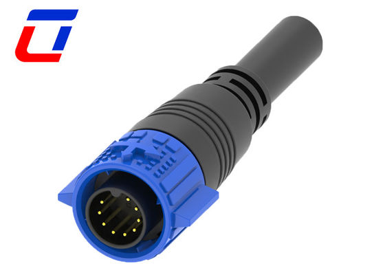9 pin mannelijke 12 volt waterdichte draadconnectoren M19 vrouwelijke afsluiting