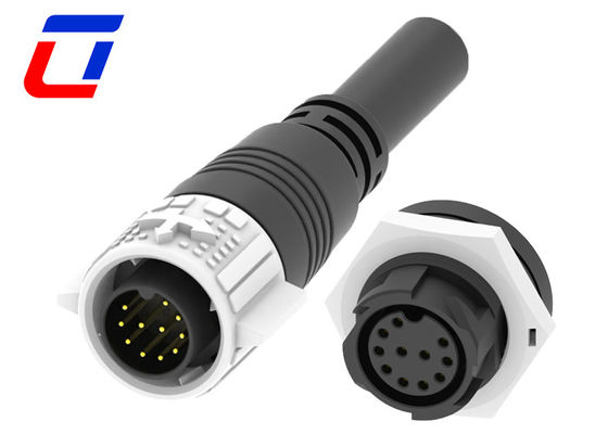 Mannelijke stekkerkabel IP67 Panel Mount Waterdicht Connector 11 Pin M19 Voor groeilichten