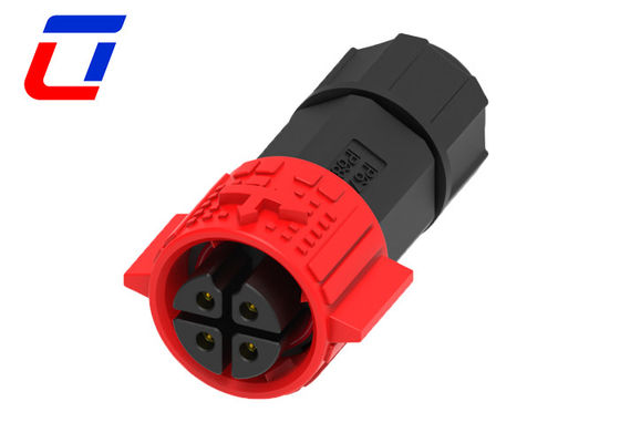 Vrouwelijke kabel Ronde 4 pin waterdicht draad connector paneel Mount M19 Push Locking