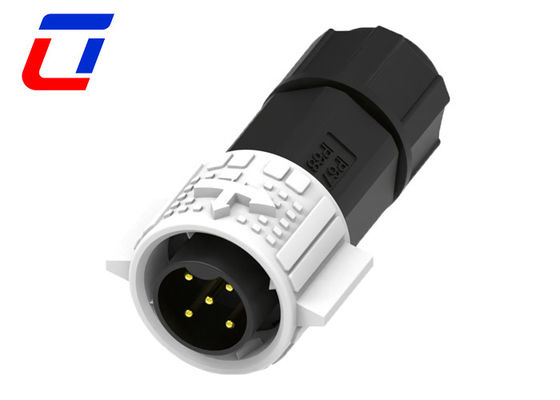 5 pin mannelijke vrouwelijke draad tot draad connector types M19 waterdicht met druk slot