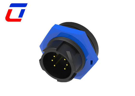 Quick Lock 6 Core Waterdicht Kabel Connector M19 Ip67 Panel Mount Connector