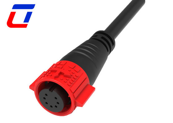 7 Pin 5A Push Lock Draad tot bord Kabelconnectoren Waterdicht Gevormd Met Kabel M19